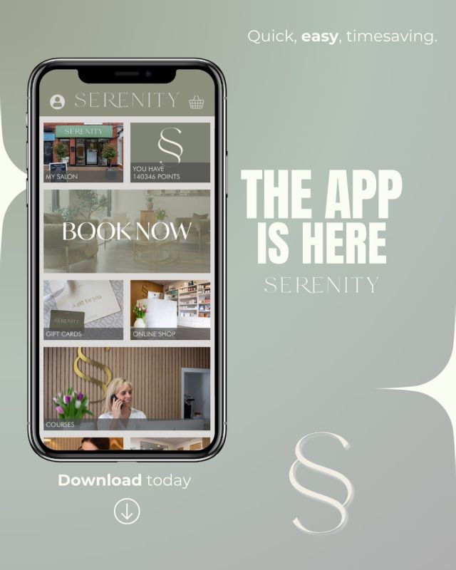 📱✨ Booking Made Easy with Our App! ✨📱

Say goodbye to the hassle of phone calls and juggling schedules – booking your favourite treatments at Serenity Skin Clinic has never been easier! With our app, you can book your appointment in just a few taps, saving you precious time. ⏳

💆‍♀️ It’s simple, easy to use, and available anytime, anywhere. Whether you're at home, at work, or on the go, our app gives you instant access to our schedule so you can secure your spot at your convenience.

Download the app today, by  clicking the link in our bio - and enjoy stress-free booking. Your next pamper session is just a click away! 💖

#BookWithEase #SerenityApp #SimpleBooking #PamperOnDemand #SaveTime #BeautyAppointments #EffortlessGlow #SerenitySkinClinic