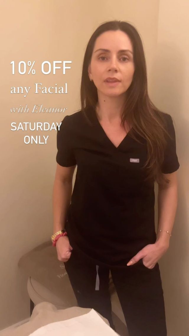 SPECIAL SATURDAY OFFER!! 10% off any facial with Eleanor. Book QUICK!